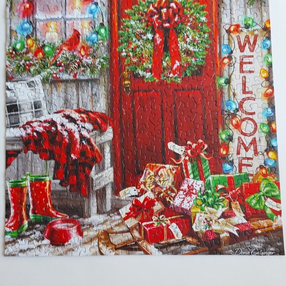 500 Piece "Home For the Holidays" Jigsaw Puzzle - Picture 3 of 7